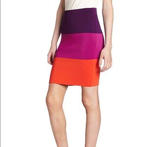 BCBG Scarlett Colorblock Pencil Skirt